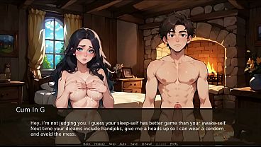 Farmer kink taboo hentai game ep 20 lesbian couple using his cock outdoor