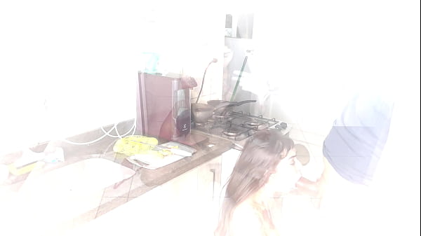 Cooking and suddenly i got fucked bareback by my friend bbc 