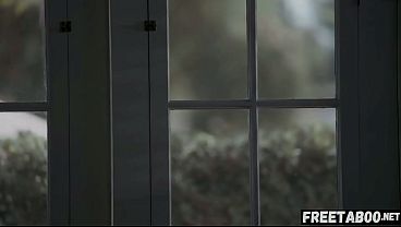 I lift my little tennis skirt and drain the cum out of him 