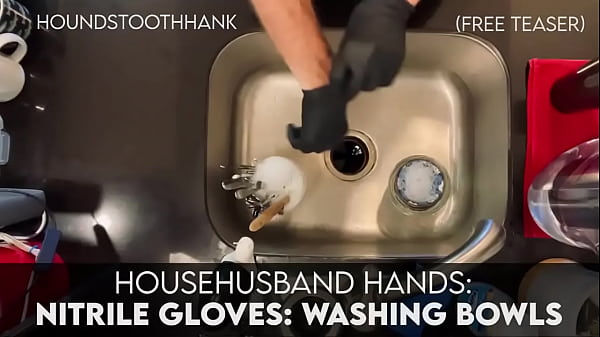 Nonton Househusband Hands: Nitrile Gloves : Washing Bowls thumbnail