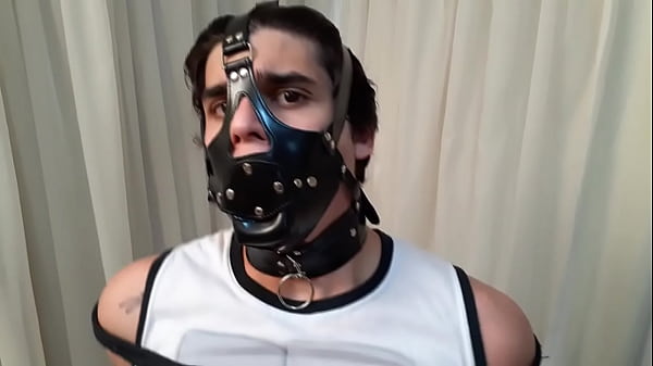 In His First Time Modeling For Bondage Videos We Tried Bandana, Cleave, Hood, Nosehook And Open Hook Mouth Gag, Ballgag To See If It Would Look Hot! thumbnail