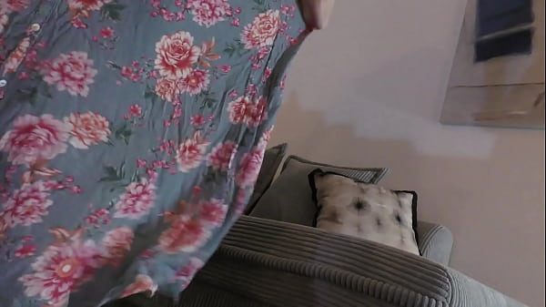 Play MP4 - All Natural Hot Tight Pussy Blonde Big Boobs Bored wife in Summer Dress Topless at Home Teases