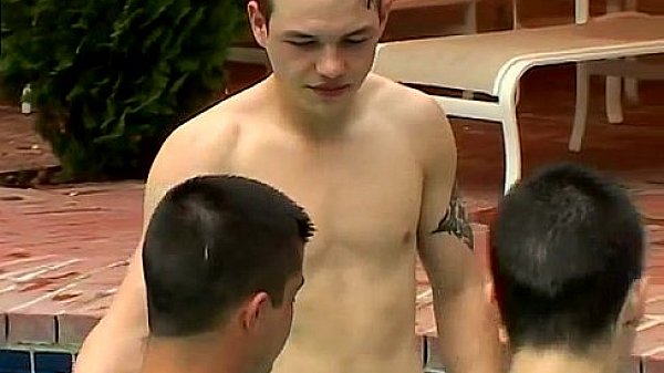 Gay men piss and smoke first time Kaleb's Pissy Pool Party 