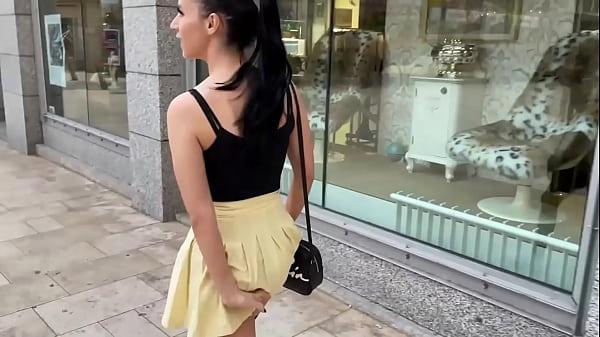 Lovense Lush Control of my Stepsister in PublicPlace! People Catch_us on the Street!!!