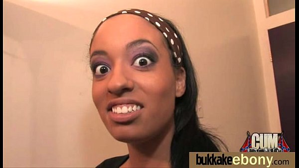 First time ebony_with a group of_white dicks 2