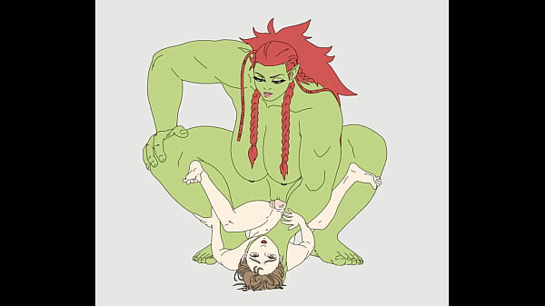 An orc girl&hellip_ &ldquo_eats&rdquo_ a poor traveler.