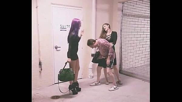 Two goddesses amadahy and miskha kick hard in the balls andrea dipre