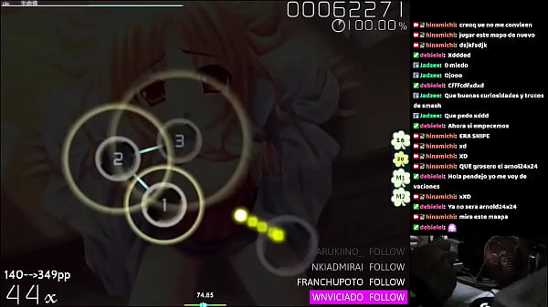 Me toco yo mismo videojuego en vivo doble tiempo full combo 