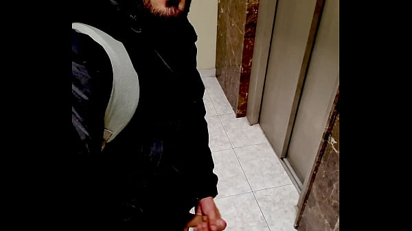 Intense Solo Masturbation Session In Elevator Leads To Messy Cumshot! thumbnail