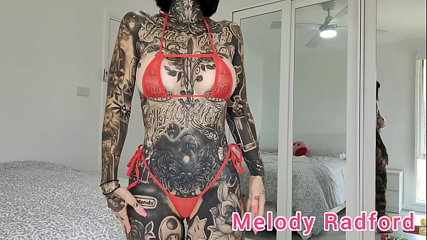 Play MP4 - Sheer Red and Skimpy Red Micro Bikini Try on Haul Melody Radford