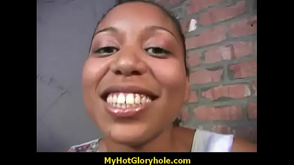Ebony Sucks_A Big Cock At Gloryhole_30