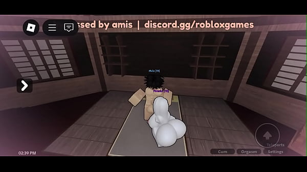 Roblox whore Sucking my big cock 