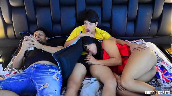 MY STEPSISTER SUCKS ME OFF BEHIND MY FRIEND S BACK