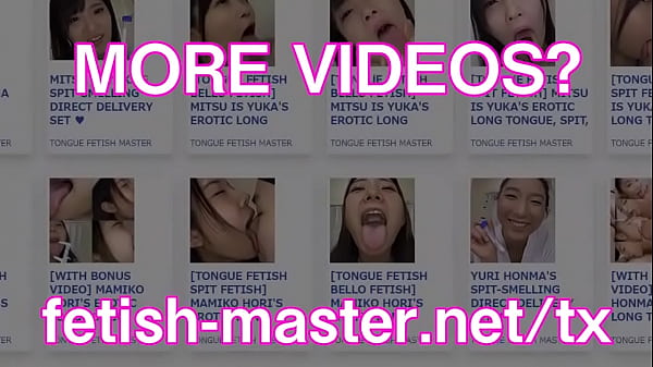 Japanese asian tongue spit fetish