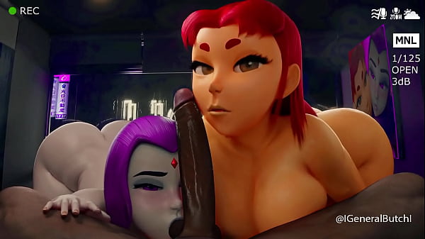 Starfire y Raven Sucking 