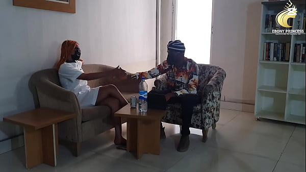 Nonton Ebony Nurse Sex The Interviewer Just Because Of Promotion thumbnail