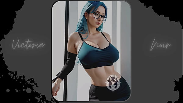 AI Vibrant blue hair and_dark glasses DOMINATRIX_Part 7 Waifu Models 003