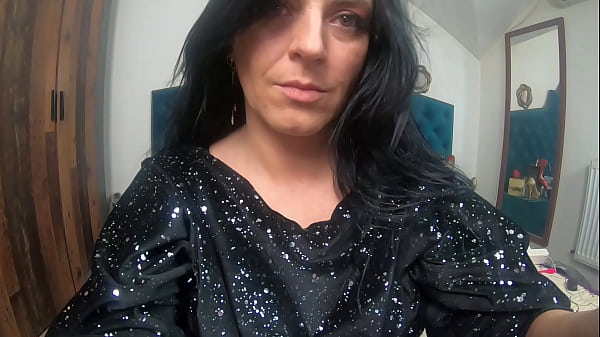 Horny pantyhose slut dances and masturbates in ripped tights and shiny top 239 preview 