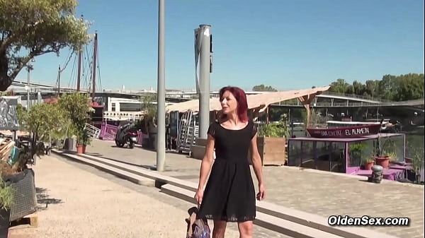 Redhead amateur MILF in lingerie fucked on_a vaction