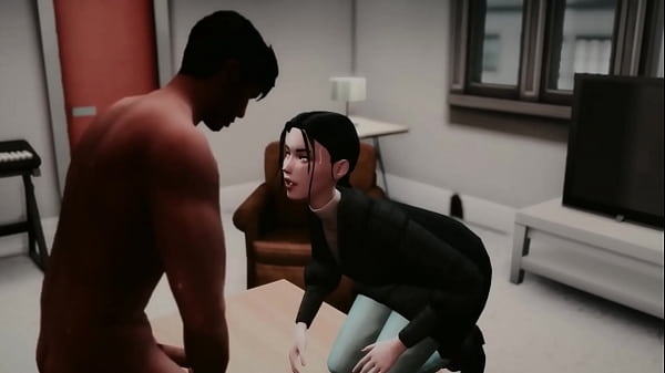 The sims 4 a vizinha fez uma visita. 