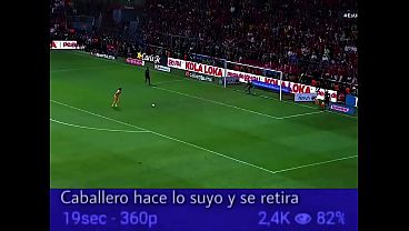 Caballero hace lo suyo y se retira. 