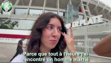 Fuck a fan before a soccer match 