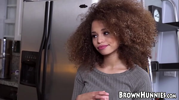 Curly haired_teen Cecilia Lion rides_a big white cock