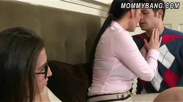 Massive tits stepmom Vanilla Deville 3way with naughty teens 