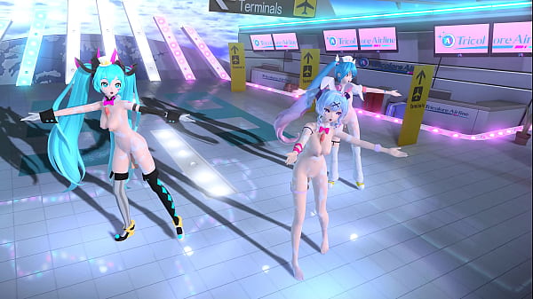 Hatsune miku conejita desnuda