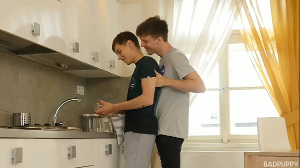 Josh starts riding Beno's cock hard and fast, giving his own hole a work-out any of us would enjoy 