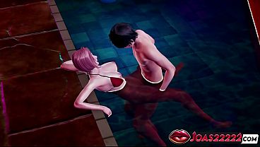 Korean Yuuki in Pool 3D Animation - Enjoy Pool Fuck in Missionary Position, Hard Jumping on Huge Cock & Anal Fuck Concluding with a Cum Inside Tight Ass A Lot Of Sperm 