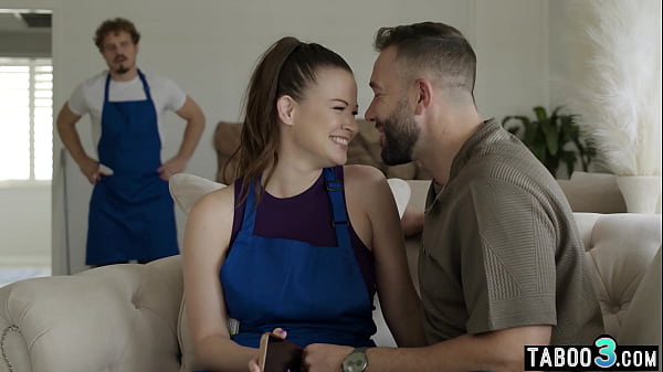 Play MP4 - Hot busty maid Alison Rey fucked by the landlord in front of her husband