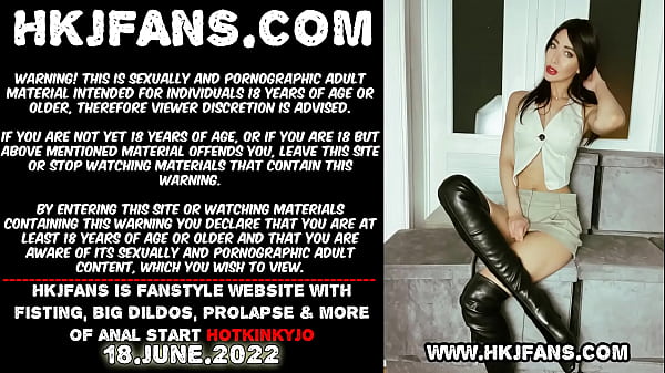 Hotkinkyjo_fuck anal extreme long dildo from sinnovator insert dildos from_mrhankeys fisting anal prolapse