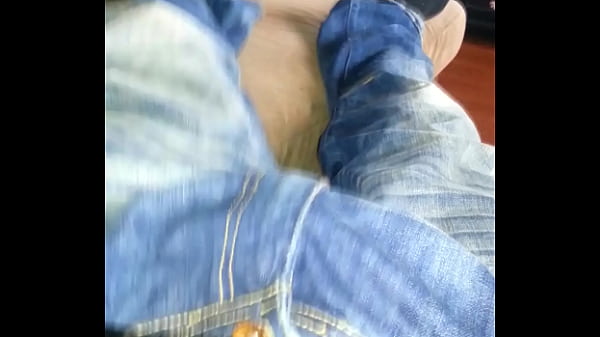 Beating my meat as she clean