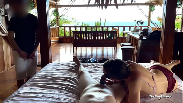 Play MP4 - Horny Slut Facialed By Stranger - Husband Watching