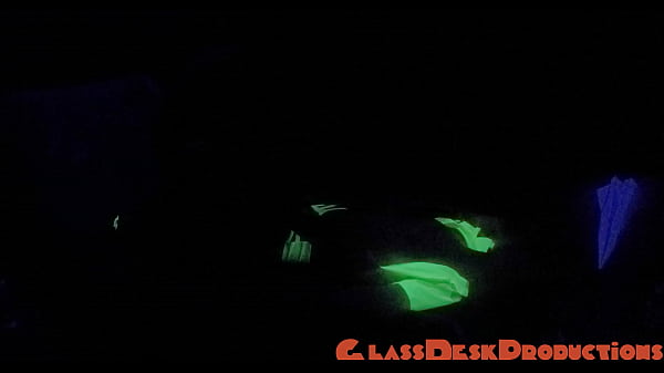 Hot Skinny Slut Fucked Under A Black Light thumbnail