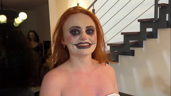 Pixie drinks pee and gets golden shower halloween edition