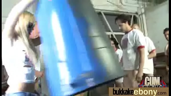 Ebony gets fucked in all holes by a group of white dudes 25 