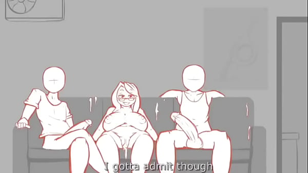 Cartoon milf cheat her bf with two friends