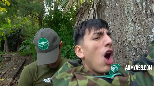 Punishing A Twink Soldier - Felix Harris, Rene Sava, Caetano Soares 