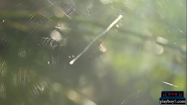 Play MP4 - Tight blonde centerfolds strip naked on cam outdoor