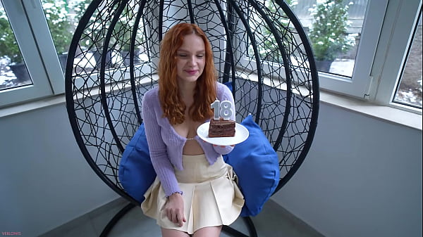Redhead Beauty Got A Cup Of Sperm For Her Birthday - Verlonis thumbnail