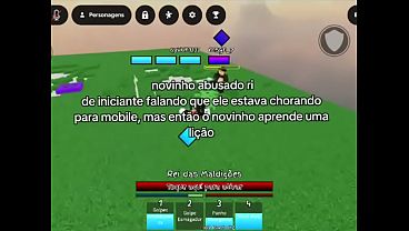 Novinho ri de iniciante falando que ele estava chorando para mobile, mas ent&atilde_o o novinho aprende uma li&ccedil_&atilde_o!