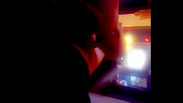 Hotwife plays with bull and sucks his cock good 