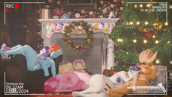 Play MP4 - Org&iacute;a navidad My Little Pony Futanari
