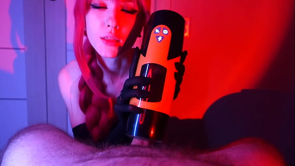I satisfy him with our new sex toy and finish with a blowjob 