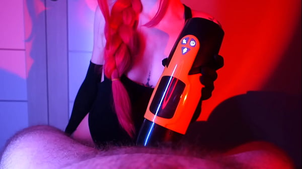 I satisfy him with our new sex toy and finish with a blowjob