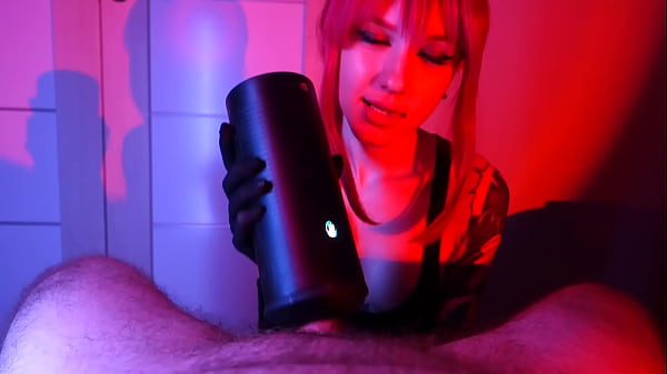 I satisfy him with our new sex toy and finish with a blowjob 