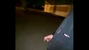 OMG Jacking outside at Gas Station