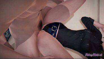 Samsung Hentai 3D - Sam (Samsung Girl) Handjob and fucked - Japanese korean asian manga anime game porn